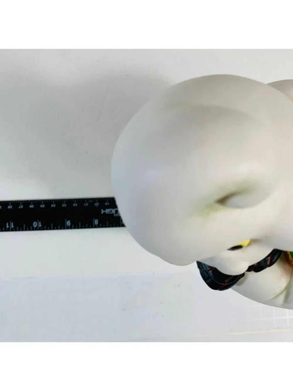 Vintage Halloween Ghost Night Light Spooky Boo Pumpkin Ceramic Lamp Kitsch 90s